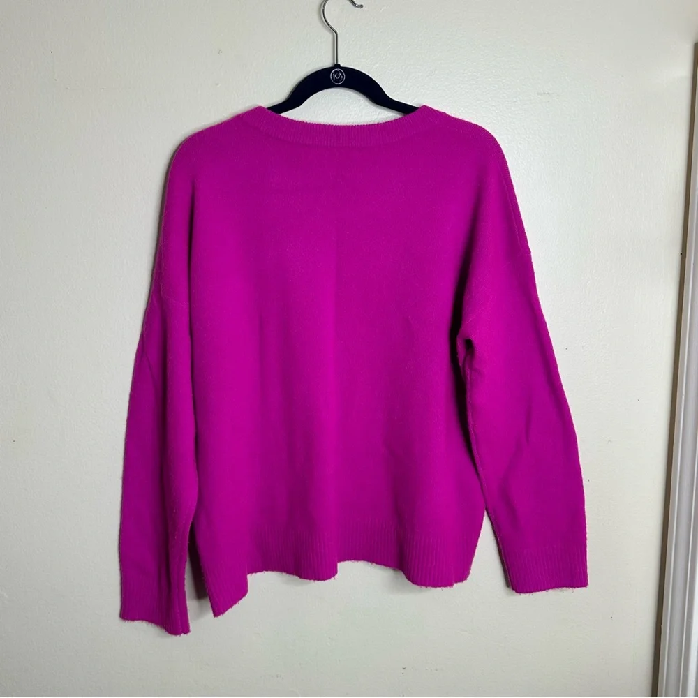 Lilly Pulitzer Bellista Sweater Fuzzy Pink Fuschia size XL - Picture 7 of 7